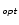 $_\mathsfsl{opt}$