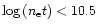 $\log\,(n_{\rm e}t)<10.5$