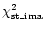$\chi^2_{\rm st\_ima}$