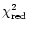 $\chi^2_{\rm red}$