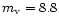 $m_{\rm v} = 8.8$