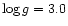 $\log g = 3.0$