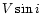 $V\sin i$