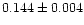 $0.144\pm0.004$