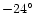 $-24^{\circ}$