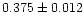 $0.375\pm0.012$