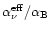 $\alpha_{\nu}^{\rm eff}/\alpha_{\rm B}$