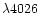 $\lambda4026$