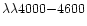$\lambda
\lambda 4000{-}4600$