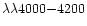 $\lambda\lambda
4000{-}4200$