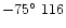 $-75{\hbox{$^\circ$ }}116$