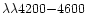 $\lambda\lambda 4200{-}4600$