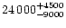 $24\,000^{+4500}_{-9000}$