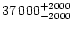 $37\,000^{+2000}_{-2000}$