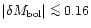 $\vert\delta M_{\rm bol}\vert \mathrel{\mathchoice {\vcenter{\offinterlineskip\h...
...offinterlineskip\halign{\hfil$\scriptscriptstyle ...