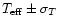 $T_{\rm eff}\pm\sigma_T$