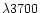 $\lambda 3700$