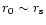 $r_{0}\sim r_{\rm s}$