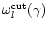 $\omega_l^{\rm cut}(\gamma)$