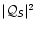 $\vert{\cal Q}_{\mathsfsl{S}}\vert^{2}$
