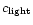 $c_{\rm light}$