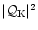 $\vert{\cal Q}_{\rm K}\vert^2$