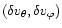 $(\delta v_\theta, \delta v_\varphi)$