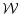 $\displaystyle {\cal W}$