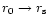$r_0\to r_{\rm s}$