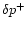 $\delta p^{+}$