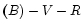 $\vec (B)-V-R$