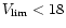 $V_{\rm lim} < 18$