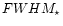 $FWHM_{\star }$