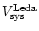 $V^{\rm Leda}_{\rm sys}$