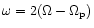 $\omega = 2(\Omega-\Omega_{\rm p})$