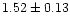 $1.52 \pm 0.13$