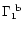 $\Gamma_1^{\rm\ b}$