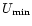 $U_{\rm min}$