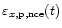 $\varepsilon_{x, \rm {p, nce}} (t)$