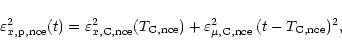 \begin{displaymath}\varepsilon^2_{x, \rm {p, nce}} (t) = \varepsilon^2_{x, \rm {...
...arepsilon^2_{\mu, \rm {C, nce}} \, (t - T_{\rm {C, nce}})^2 ,
\end{displaymath}