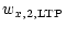 $\displaystyle w_{x, 2, \rm {LTP}}$