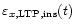 $\varepsilon_{x, \rm {LTP, ins}} (t)$