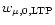 $w_{\mu, 0, \rm {LTP}}$
