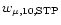$w_{\mu, 10, \rm {STP}}$