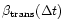 $\beta_{\rm {trans}}(\Delta t)$
