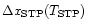 $\Delta x_{\rm {STP}} (T_{\rm {STP}})$