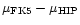 $\mu_{\rm {FK5}} - \mu_{\rm {HIP}}$