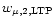 $w_{\mu,
2, \rm {LTP}}$