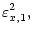 $\displaystyle \varepsilon^2_{x, 1} ,$