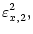 $\displaystyle \varepsilon^2_{x, 2} ,$